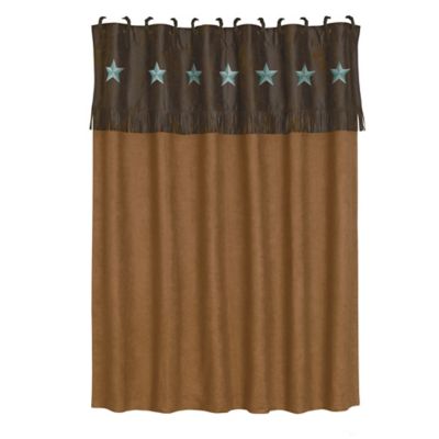 Hiend Accents Laredo Shower Curtain 72 In X 72 In Turquoise At