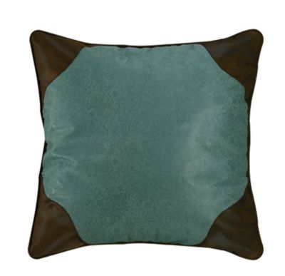 HiEnd Accents Turquoise Euro Sham, 27 in. x 27 in.