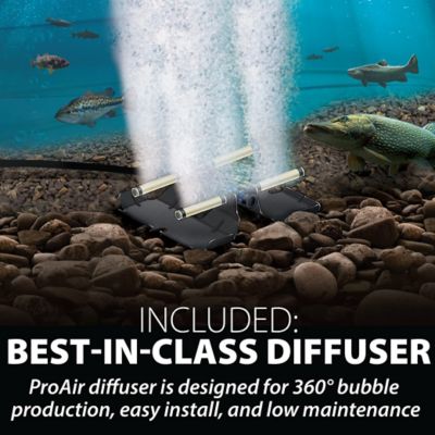 Image showing  2.3 CFM PondSeries Pond Aeration System, PS10, 1 Diffuser, 115V, (1) 100 ft. Roll of 3/8 in. Airline, Up to 1 Acre