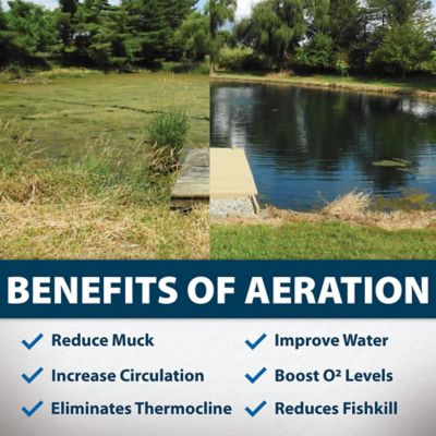 Image showing  2.3 CFM PondSeries Pond Aeration System, PS10, 1 Diffuser, 115V, (1) 100 ft. Roll of 3/8 in. Airline, Up to 1 Acre
