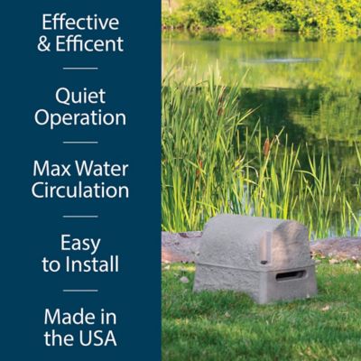 Image showing  2.3 CFM PondSeries Pond Aeration System, PS10, 1 Diffuser, 115V, (1) 100 ft. Roll of 3/8 in. Airline, Up to 1 Acre