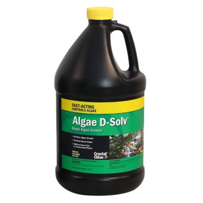 CrystalClear Algae D-Solv Fast Acting Algaecide Koi Pond Treatment, 1 gal.