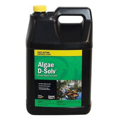 CrystalClear Algae D-Solv Fast Acting Algaecide Koi Pond Treatment, 2.5 gal.