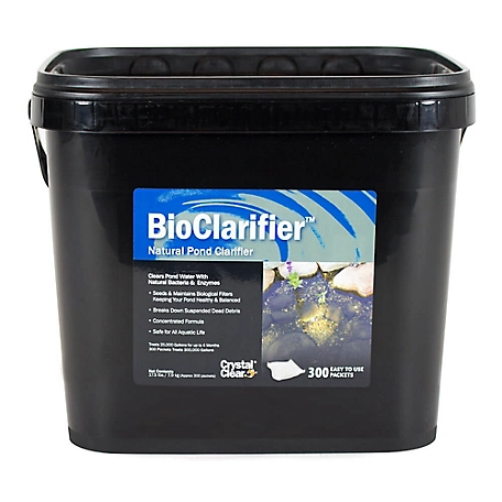 CrystalClear BioClarifier Natural Pond Clarifier Treatment, 300 Packets
