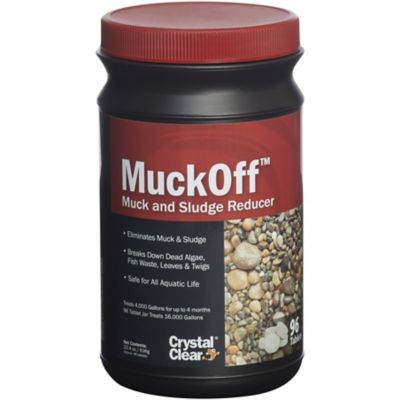 CrystalClear MuckOff Muck and Sludge Reducer, Pond Treatment, 96 Tablets