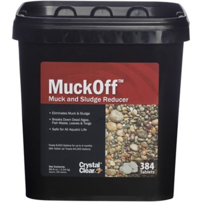 CrystalClear MuckOff Muck and Sludge Reducer, Pond Treatment, 384 Tablets
