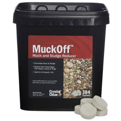 CrystalClear MuckOff Muck and Sludge Reducer, Pond Treatment, 384 Tablets