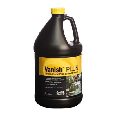 CrystalClear Vanish Plus Pond Treatment, Dechlorinator & Stress Reducer, 1 gal.