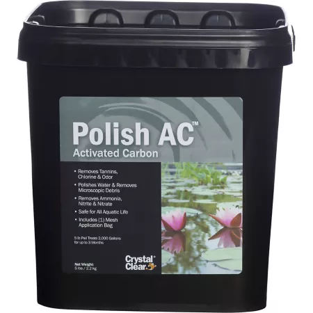 CrystalClear Polish AC Pond Treatment Activated Carbon 5 lb. Pond Cleaners & Chemicals