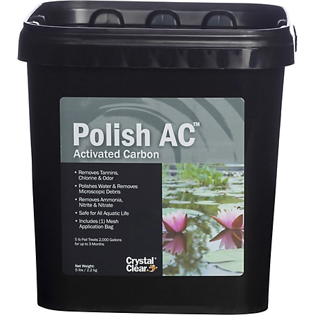 CrystalClear Polish AC Pond Treatment Activated Carbon, 5 lb.