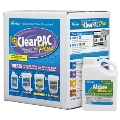 Airmax ClearPAC Plus 1/4 Acre & 1 gal. of Algae Defense