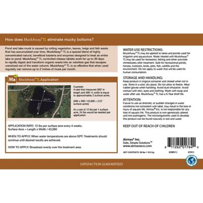 Image showing  MuckAway Total Lake Total Lake and Pond Muck Treatment, 36 lb.