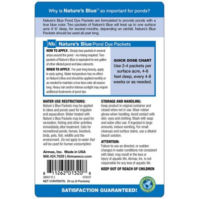 Image showing  Nature's Blue Pond Dye Packets, 4-Pack