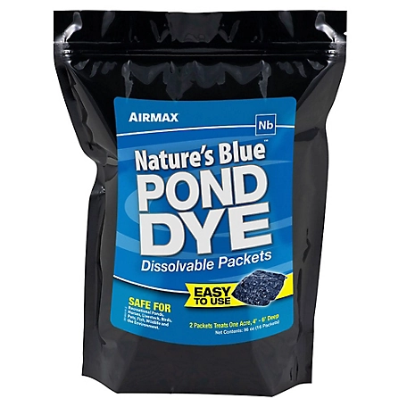 Airmax Nature's Blue Pond Dye Packets, 16-Pack