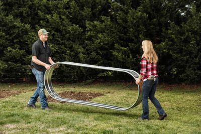 Image showing  Galvanized Steel Raised Bed Garden Planter, 8 ft.