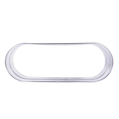 Image showing  Galvanized Steel Oval Raised Bed Garden Planter, 6 x 2 x 1ft.