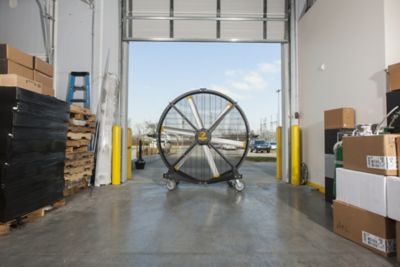 Image showing  6.5 ft. Variable Speed Indoor/Outdoor Black Jack Mobile Fan, 22,000 CFM