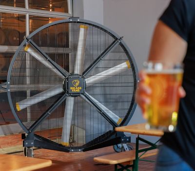 Image showing  6.5 ft. Variable Speed Indoor/Outdoor Black Jack Mobile Fan, 22,000 CFM