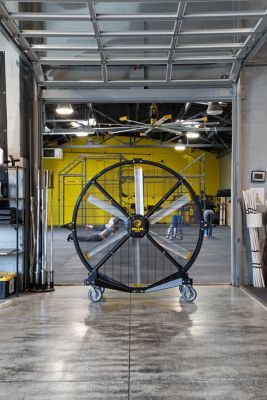 Image showing  6.5 ft. Variable Speed Indoor/Outdoor Black Jack Mobile Fan, 22,000 CFM