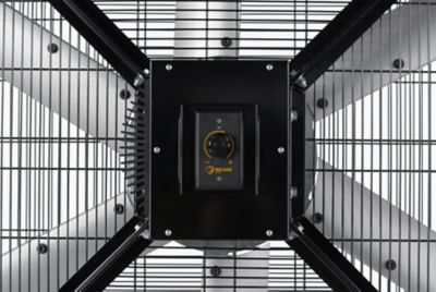 Image showing 9 th Big Ass Fans 6.5 ft. Variable Speed Indoor/Outdoor Black Jack Mobile Fan, 22,000 CFM