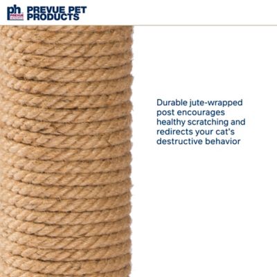Image showing  Kitty Power Paws Tall Round Jute Cat Scratching Post, 31.75 in.