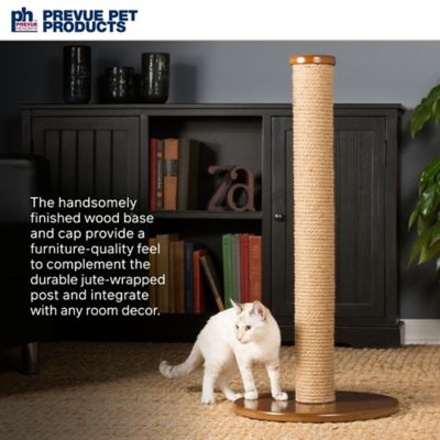 Image showing 5 th Prevue Pet Products Kitty Power Paws Tall Round Jute Cat Scratching Post, 31.75 in.
