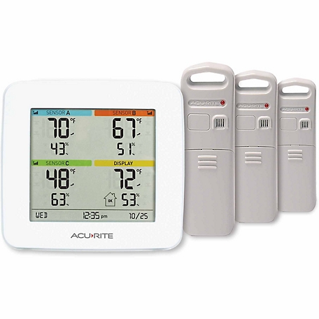 AcuRite Temperature and Humidity Station with 3 Sensors at Tractor