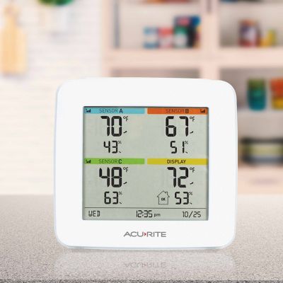 Image showing  Temperature and Humidity Station with 3 Sensors