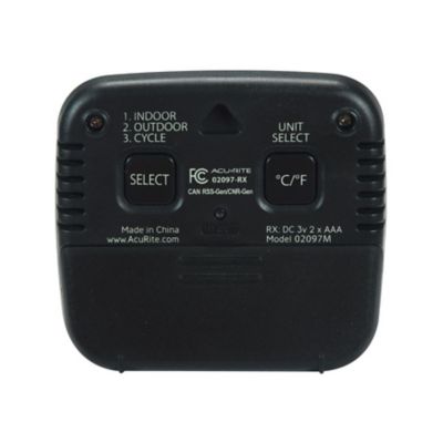 Image showing 7 th AcuRite Wireless Thermometer with Indoor/Outdoor Temperature and Humidity Sensor