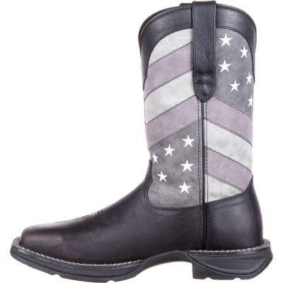 Image showing  Men's Rebel Pull-On Western Boots, Black/Charcoal Gray, 12 in.