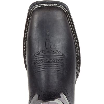 Image showing 5 th Durango Men's Rebel Pull-On Western Boots, Black/Charcoal Gray, 12 in.