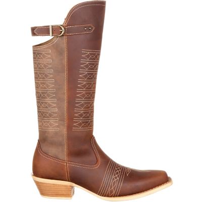 Image showing  Women's Crush 14 in. Half Zip Western Boots, Brown Vintage, DRD0203