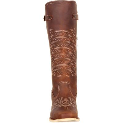 Image showing  Women's Crush 14 in. Half Zip Western Boots, Brown Vintage, DRD0203