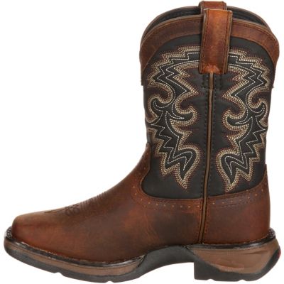 Image showing  Toddler Boys' Lil' Durango Pull-On Western Boots, 8 in., Tan/Black