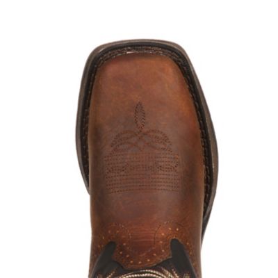 Image showing  Boys' Pull-On Western Boots, 8 in., Tan/Black