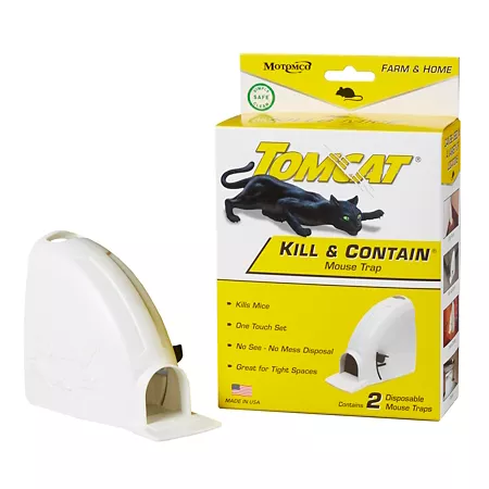 Tomcat Kill and Contain Mouse Traps 2 Pack Animal & Rodent Traps