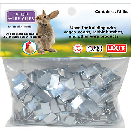 1 Lb Zinc Plated J Clips Poultry Cage Clips for Rabbit Game Bird Cages.
