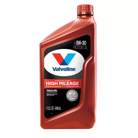 Valvoline 1 pint High Mileage 5W-30 Engine Oil with MaxLife Technology Motor Oils