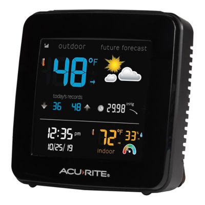 Image showing 5 th AcuRite Color Weather Forecaster with Temperature and Humidity
