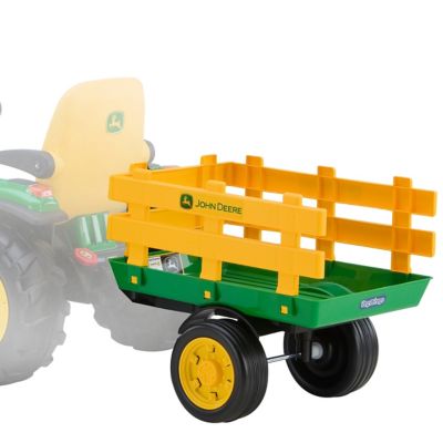 Image showing  John Deere Stake-Side Trailer Ride-On Toy, Extra Large