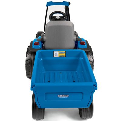 Image showing  12V New Holland T8 Tractor and Trailer Ride-On Toy