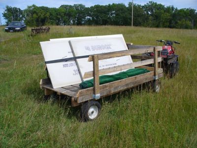 Image showing  Tow-Behind Heavy-Duty Utility Cart Trailer, 2,200 lb. Capacity