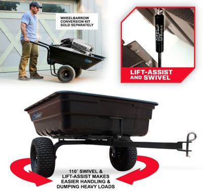 Image showing  Green Thumb Lift-Assist and Swivel Dump Cart, 12 cu. ft.