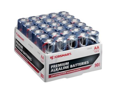 JobSmart 1.5V AA Alkaline Batteries, 30-Pack