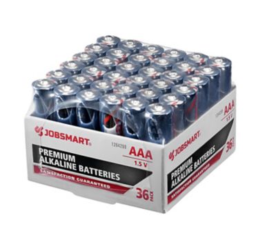 JobSmart 1.5V AAA Alkaline Batteries, 36-Pack