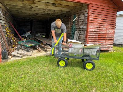 Image showing 7 th Yard Tuff 24 in. x 48 in. 2-in-1 Jumbo Wagon YTF-2448MS