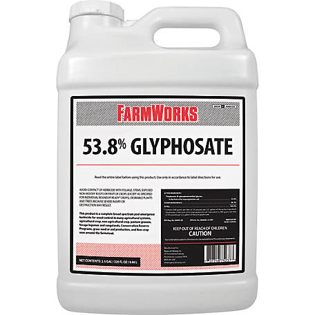 FarmWorks 2.5 gal. 53.8% Glyphosate Grass and Weed Killer