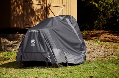 Image showing 7 th Classic Accessories Heavy-Duty Tractor Cover for Zlawn 50 in. Deck Mowers, Large, Grey