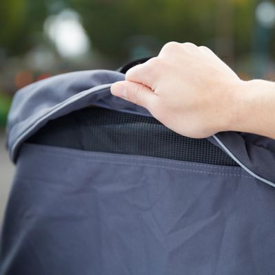 Image showing  76-5/16 in. x 23-13/16 in. Compact Utility Tractor Cover, Grey