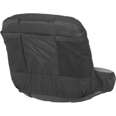 Image showing  Deluxe Tractor Seat Cover, Large, Black/Grey